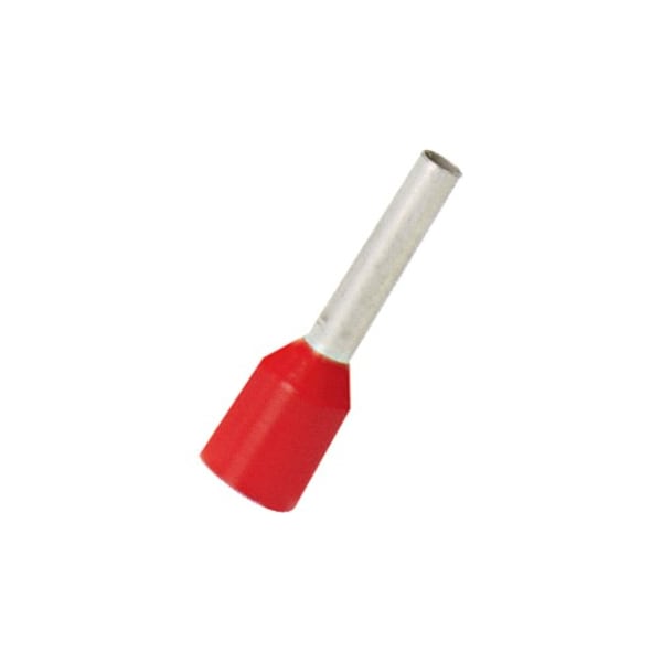 Panduit Ferrule, Insul, Exp, 1mm2, 8mmpin, Red, PK500 FSDX77-8-D - main